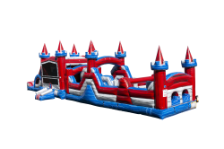 I1157 6320Ft20Castle20Tower20Obstacle20Course HR 07 174786797 1 63FT Castle Tower Waterslide Obstacle Course